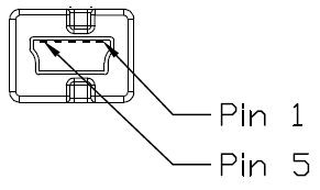 Figure #3 - Mini-B USB Plug Input diagram